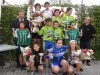 Podio de ganadores, flanqueados por el Presidente del Club y el Delegado Municipal de Deportes, Pedro Alegre.